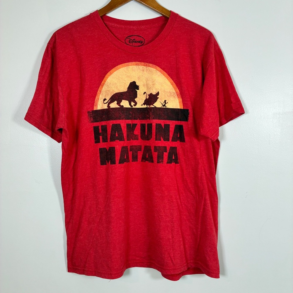 Disney T-Shirt L Lion King Hakuna Matata Graphic Tee Retro 90s Nostalgia Simba
